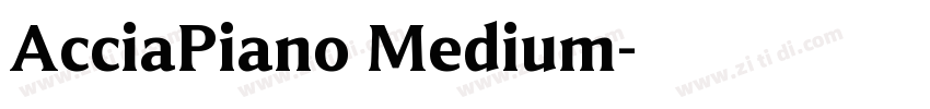 AcciaPiano Medium字体转换